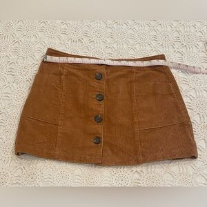 Chloe & Katie corduroy button up mini skirt size L